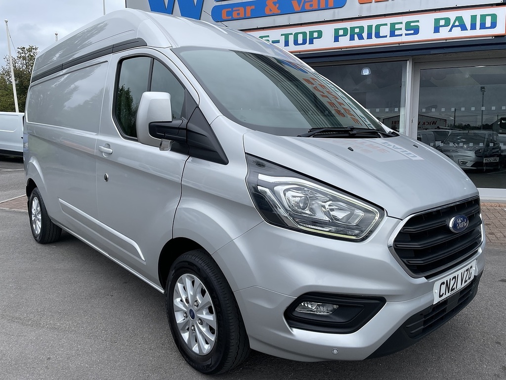 Ford Transit Custom 2.0 300 Ecoblue Limited Panel Van Manua CN21VZG Silver #3