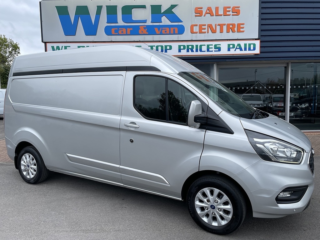 Ford Transit Custom 2.0 300 Ecoblue Limited Panel Van Manua CN21VZG Silver #2