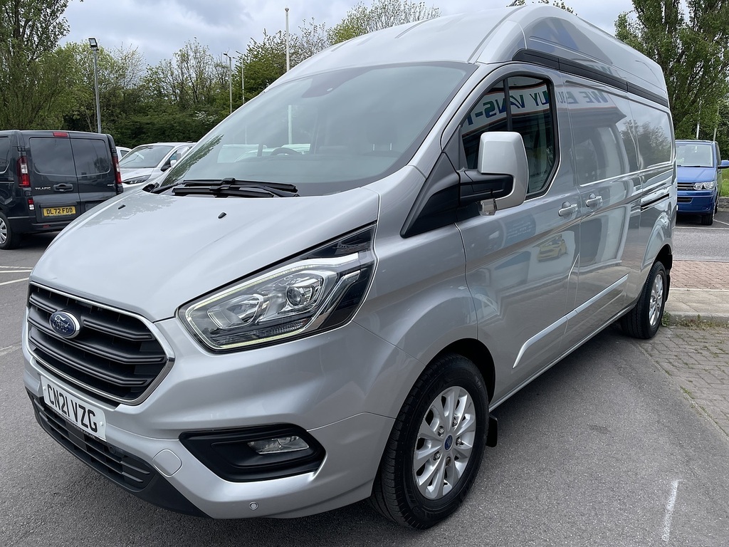 Ford Transit Custom 2.0 300 Ecoblue Limited Panel Van Manua CN21VZG Silver #5