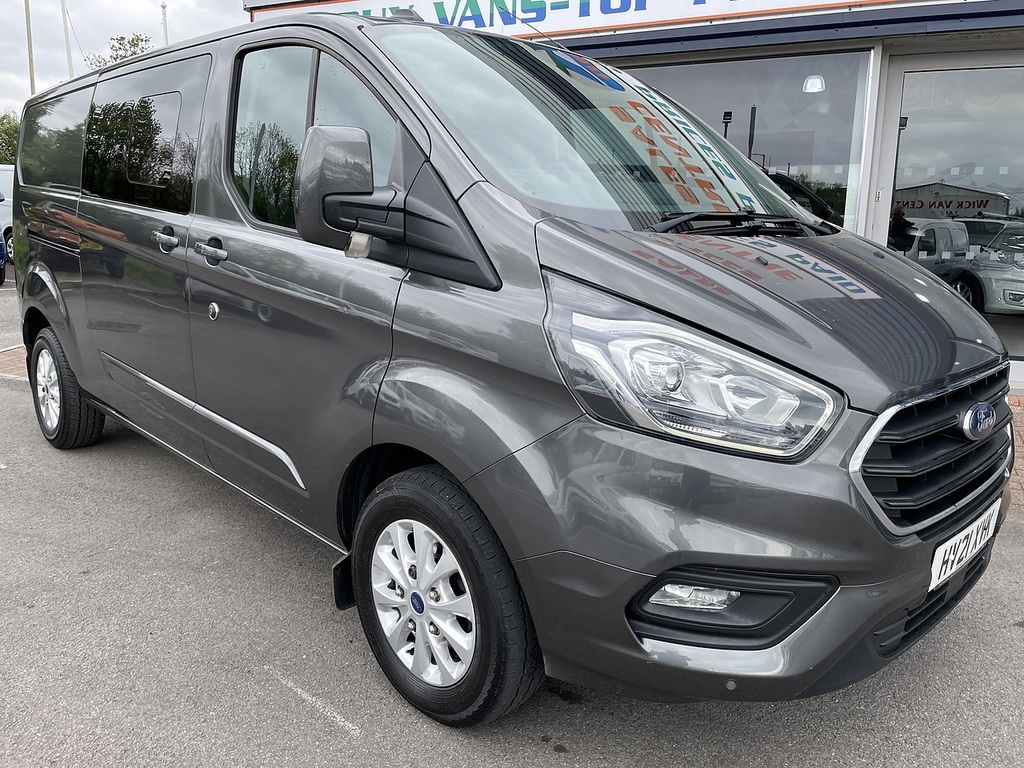 Ford Transit Custom 2.0 320 Ecoblue Limited Crew Van Double Cab Di HV21XVK Grey #3