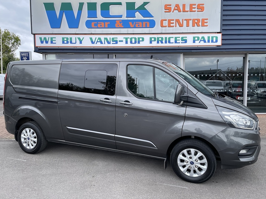 Ford Transit Custom 2.0 320 Ecoblue Limited Crew Van Double Cab Di HV21XVK Grey #2