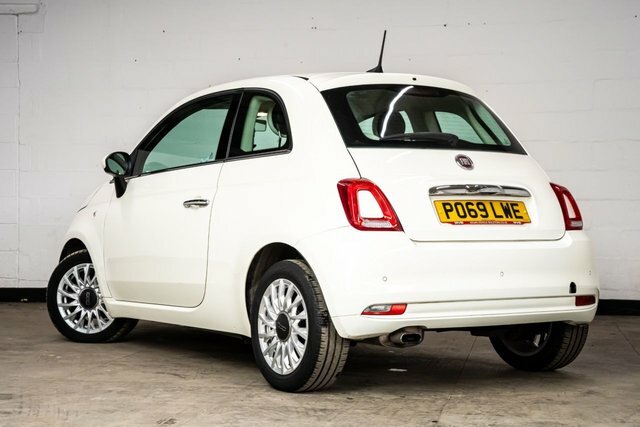 Fiat 500 2019 1.2 Lounge Hatchback Euro 6 PO69LWE White #3