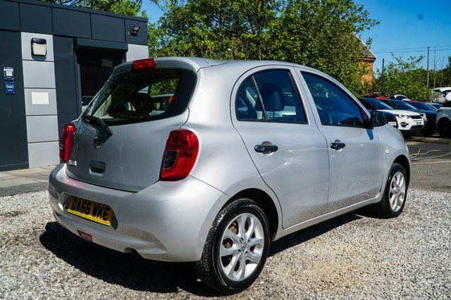 Nissan Micra 2016 1.2 Vibe Hatchback Euro 6 DA66WKE Silver #6