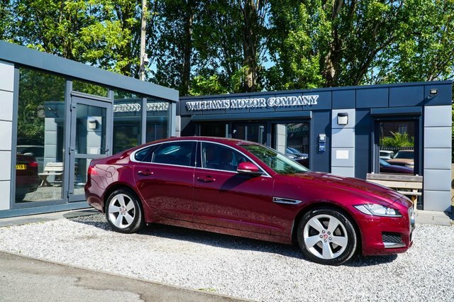 Jaguar XF 2017 2.0D Portfolio Saloon Euro 6 KF09TAN Red #6