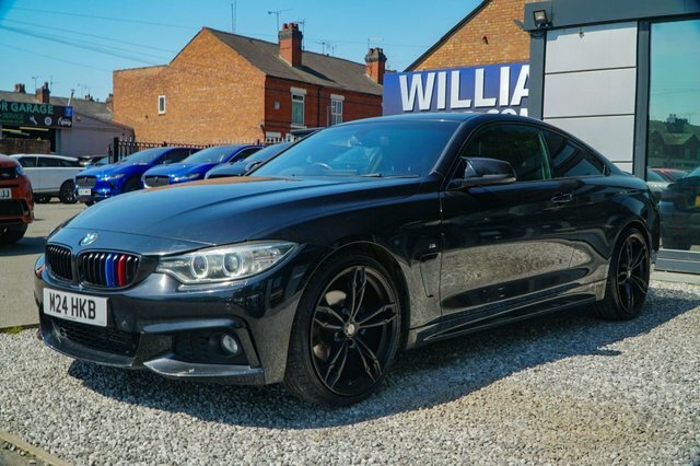 BMW 4 Series Gran Coupe 2015 2.0 420D M Sport Coupe Euro 6 LB65KFG Black #3
