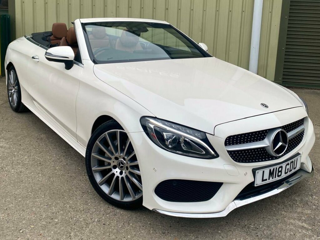 Mercedes-Benz C Class 2.0 C200 Amg Line Premium Plus Cabriolet Pet White #4