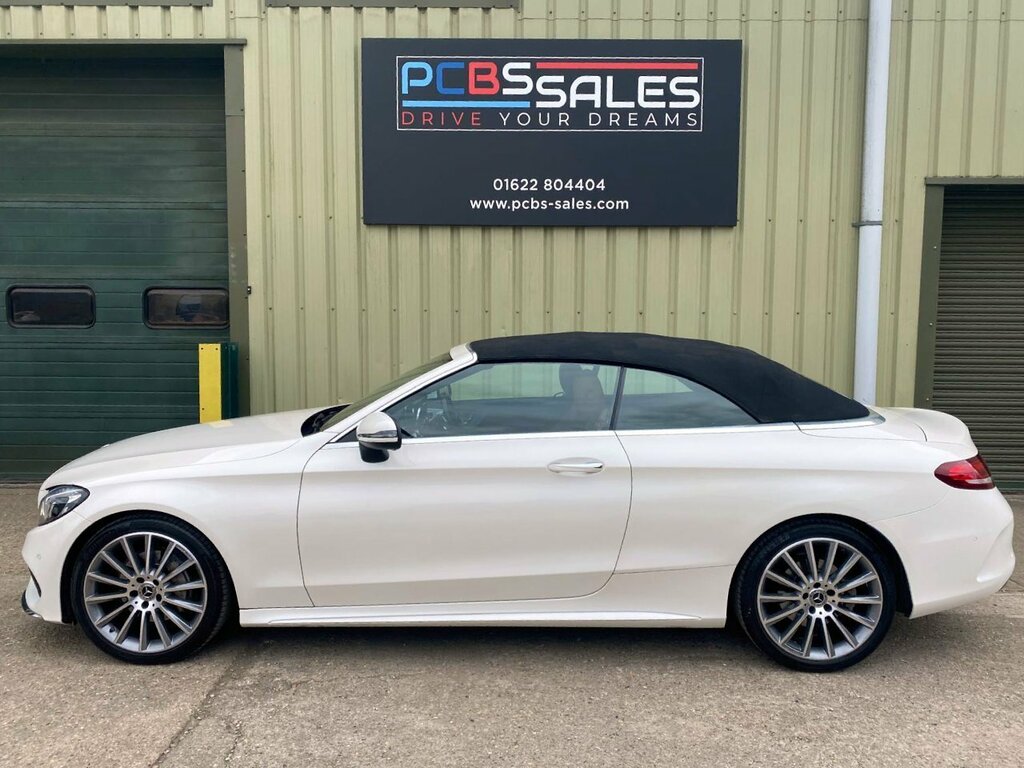 Mercedes-Benz C Class 2.0 C200 Amg Line Premium Plus Cabriolet Pet White #3