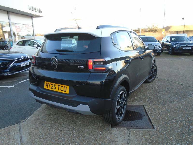 Citroen C3 1.2 Turbo Plus Euro 6 Ss - 2025 25 HY25TCU Black #5