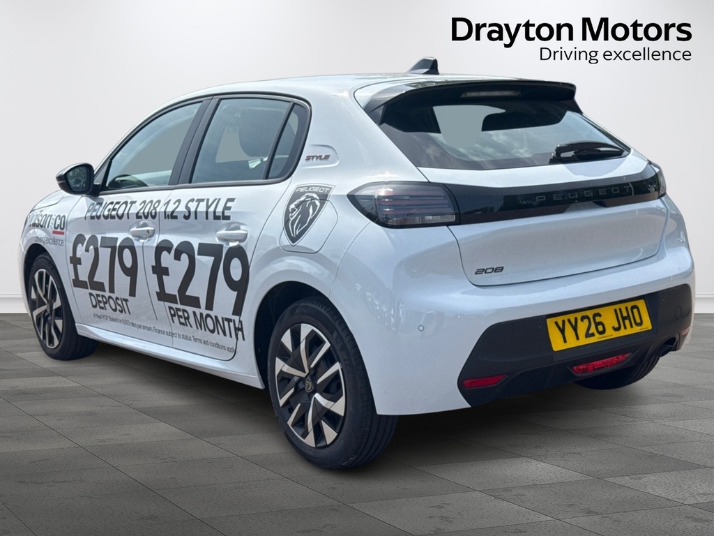 Peugeot 208 1.2 Puretech Style Hatchback YY26JHO White #6