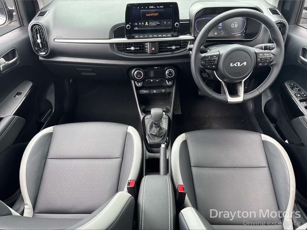 Kia Picanto 1.0 3 Hatchback Amt FX75UHV White #2
