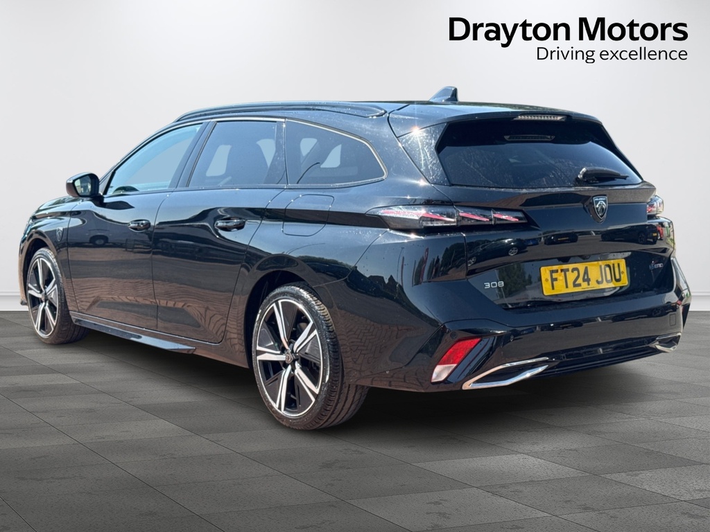 Peugeot 308 SW 1.6 12.4Kwh Gt Estate Plug In Hybrid E Black #6