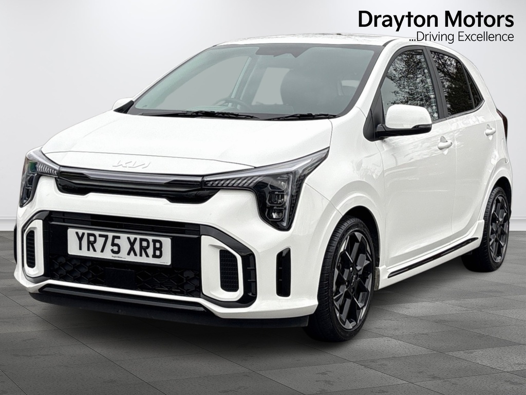 Kia Picanto 1.2 Gt Line S Hatchback Amt YR75XRB White #4