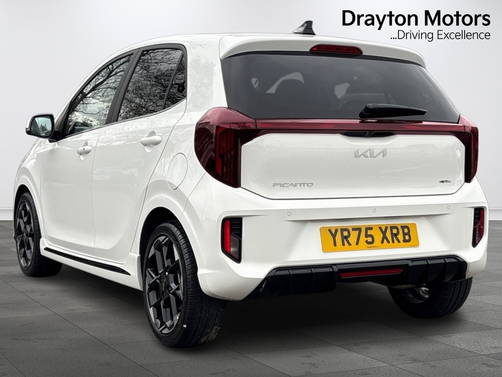 Kia Picanto 1.2 Gt Line S Hatchback Amt YR75XRB White #6