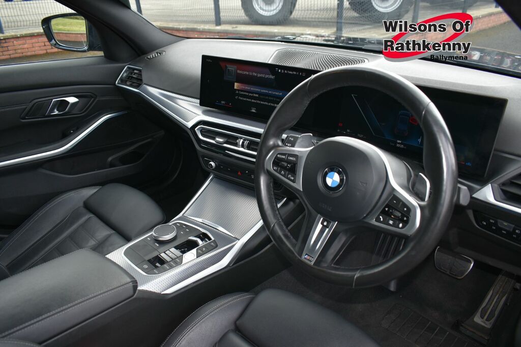 BMW 3 Series Saloon YH24VTX Black #2