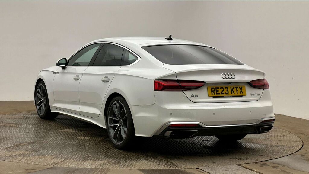 Audi A5 Hatchback RE23KTX White #3