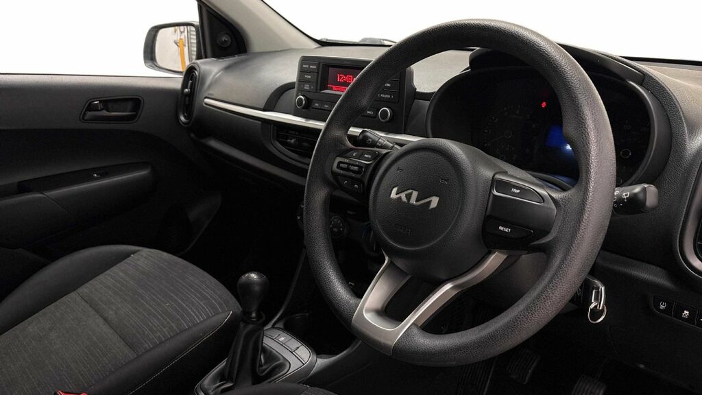 Kia Picanto Hatchback NL23XFM White #5