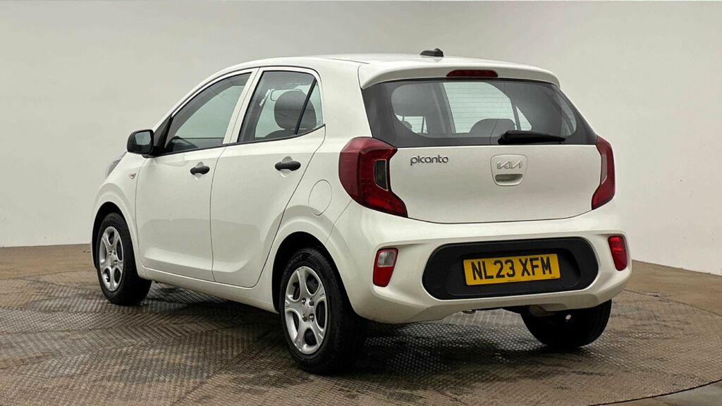 Kia Picanto Hatchback NL23XFM White #3