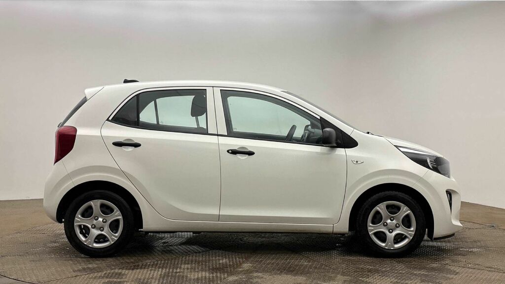 Kia Picanto Hatchback NL23XFM White #4