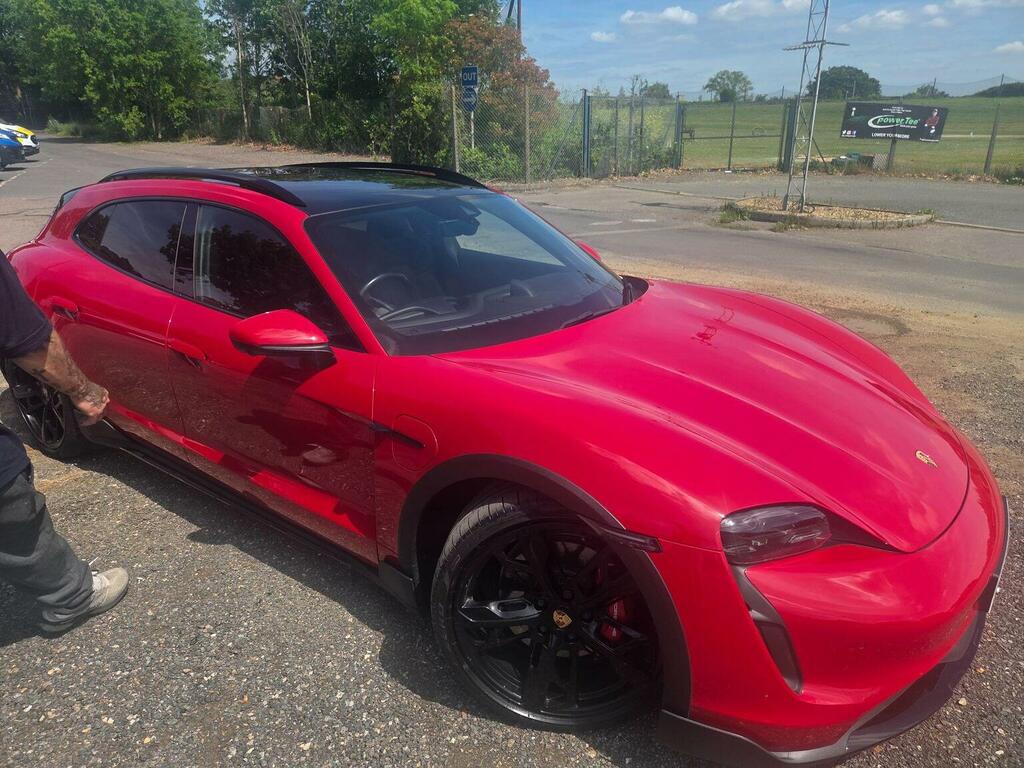 Porsche Taycan Performance Plus 93.4Kwh 4S Cross Turismo 4Wd WT23EMF Red #2