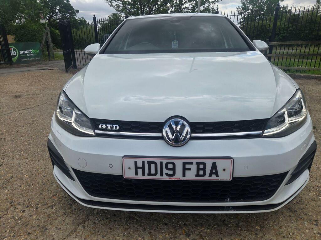 Volkswagen Golf 2.0 Tdi Gtd Dsg Euro 6 S S HD19FBA White #2