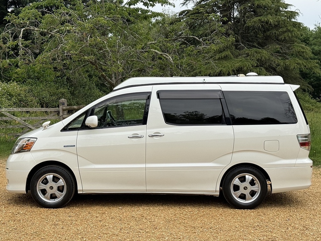 Toyota Alphard 2.4L Hybrid Pop Top Camper White #6