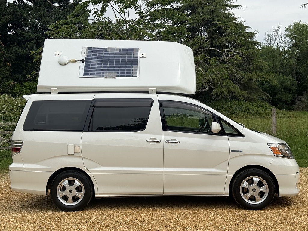 Toyota Alphard 2.4L Hybrid Pop Top Camper White #3