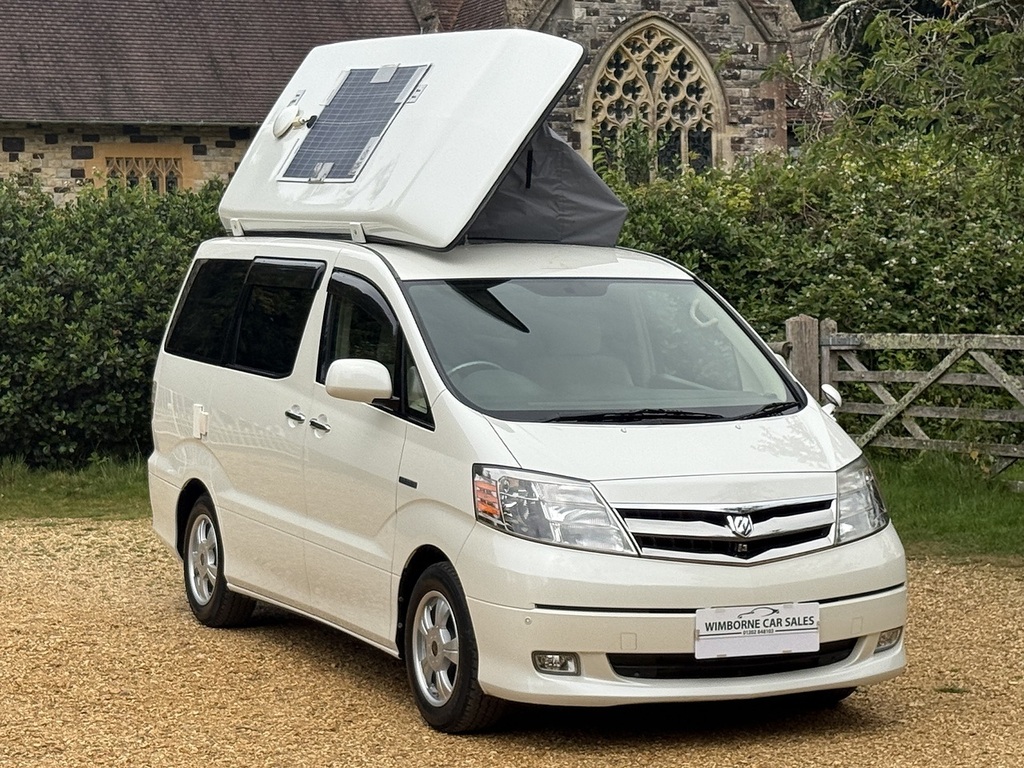 Toyota Alphard 2.4L Hybrid Pop Top Camper White