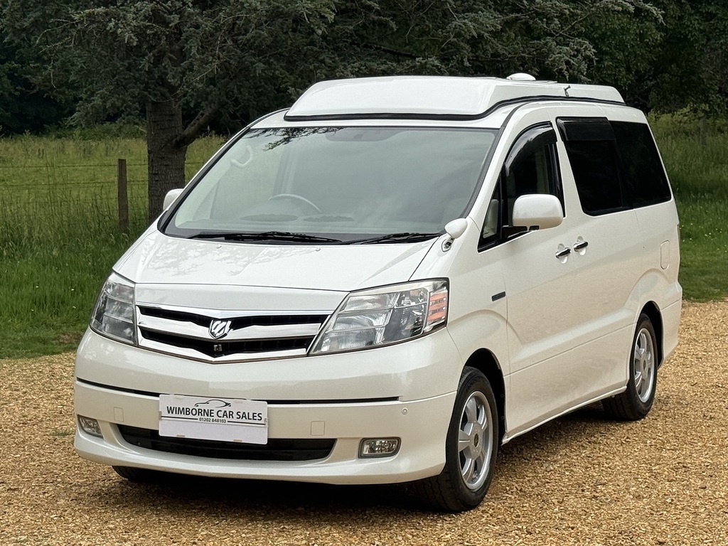 Toyota Alphard 2.4L Hybrid Pop Top Camper White #5