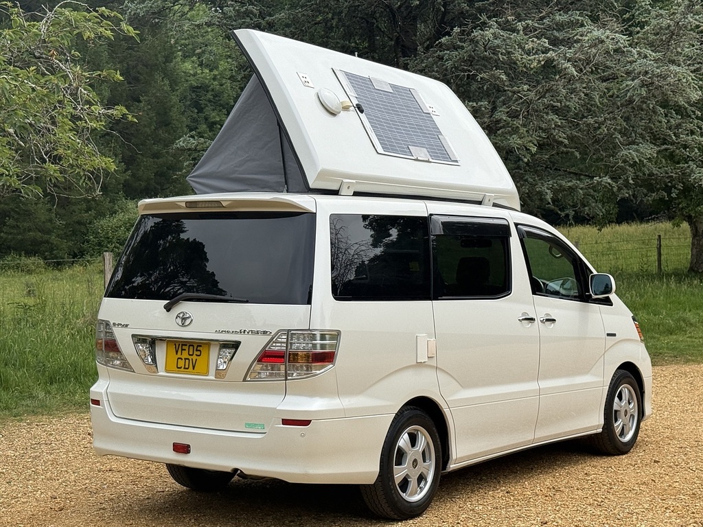 Toyota Alphard 2.4L Hybrid Pop Top Camper White #4