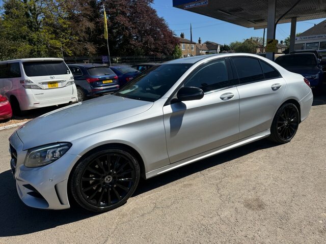 Mercedes-Benz C Class C220d Amg Line Night SV21KFP Silver #3