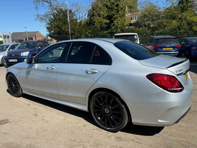 Mercedes-Benz C Class C220d Amg Line Night SV21KFP Silver #4