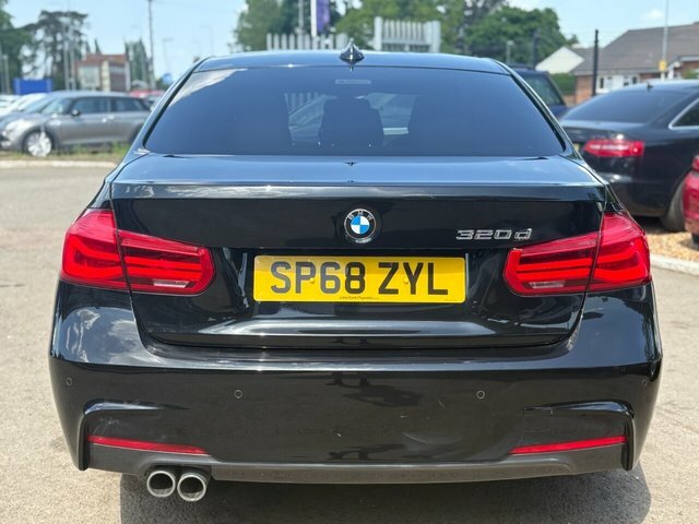 BMW 3 Series 320D M Sport Saloon SP68ZYL Black #6
