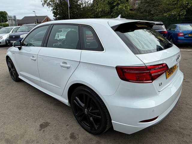 Audi A3 Tfsi S Line Sportback SB18WZV White #4