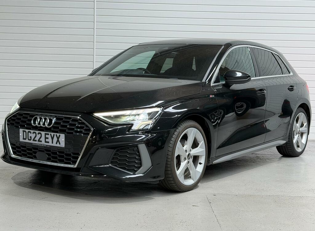 Audi A3 1.5 Tfsi 35 S Line Sportback S Tronic E DG22EYX Black #5