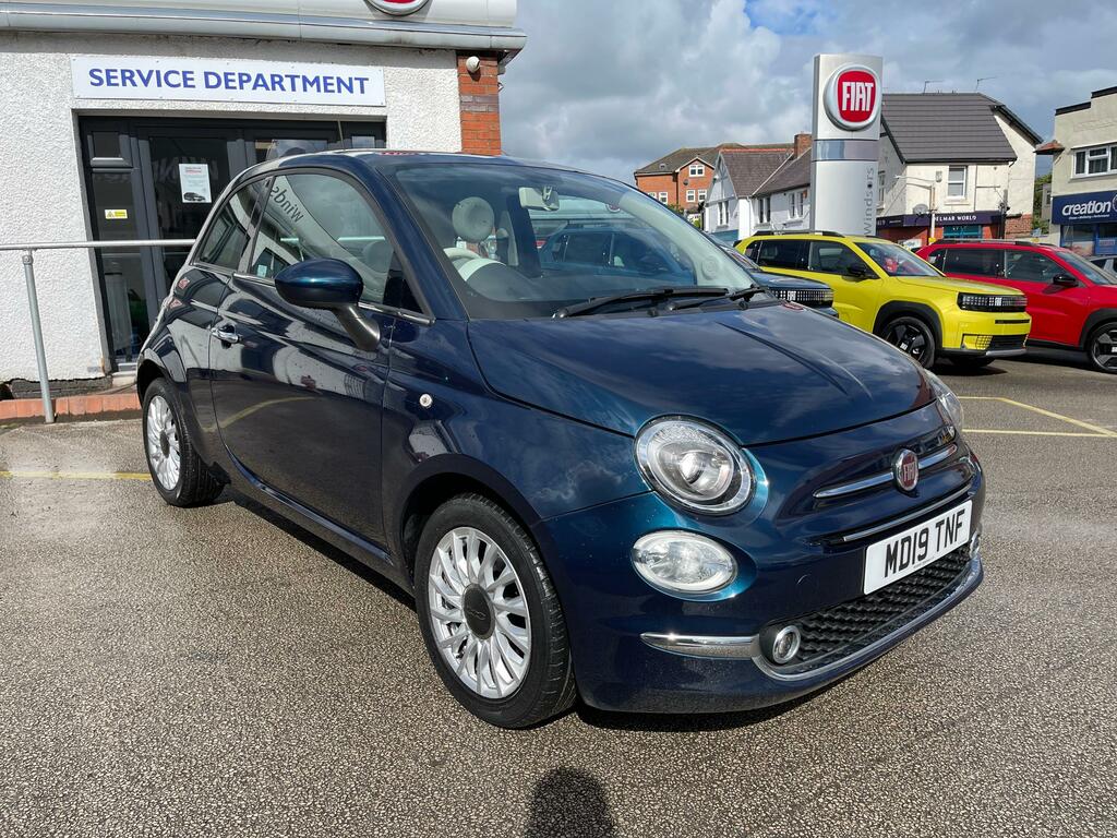 Fiat 500 1.2 Lounge Hatchback Euro 6 Ss Blue