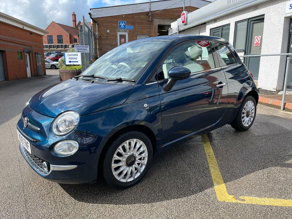 Fiat 500 1.2 Lounge Hatchback Euro 6 Ss MD19TNF Blue #3