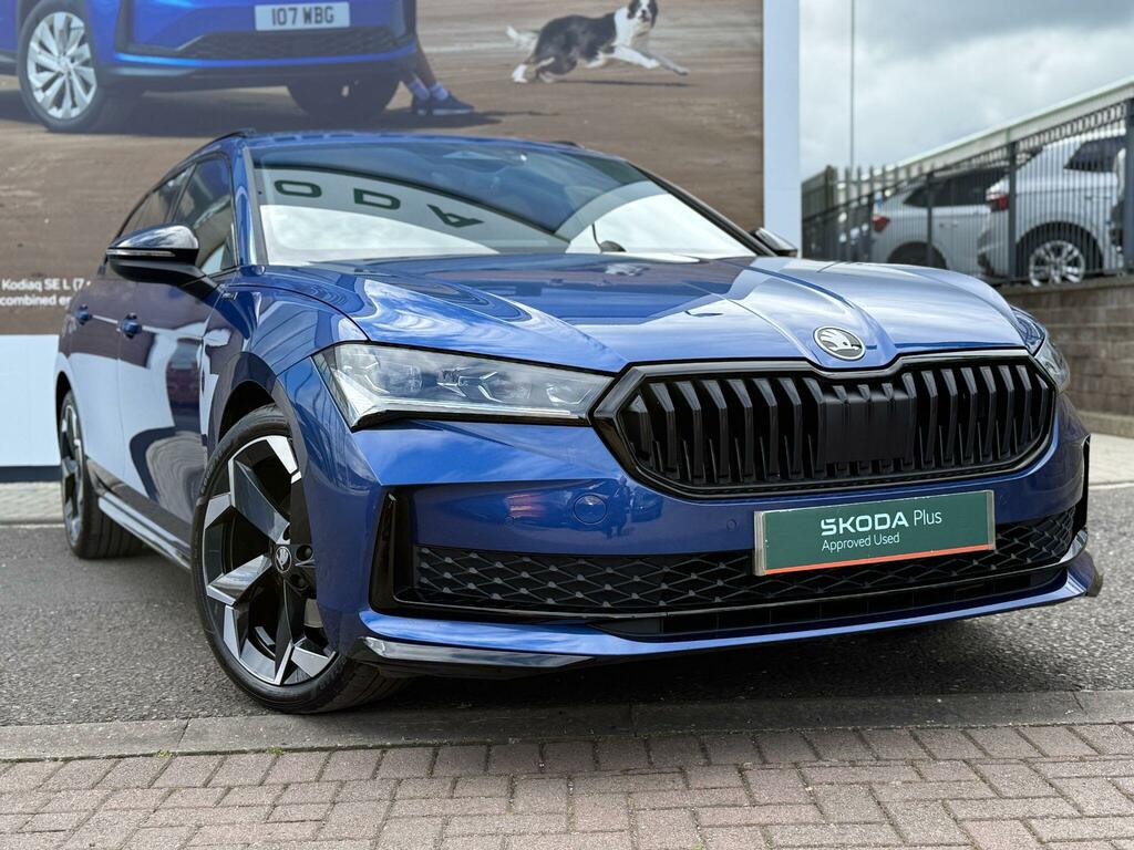 Skoda Superb 2.0 Tdi Sportline Estate Dsg Euro 6 S Blue