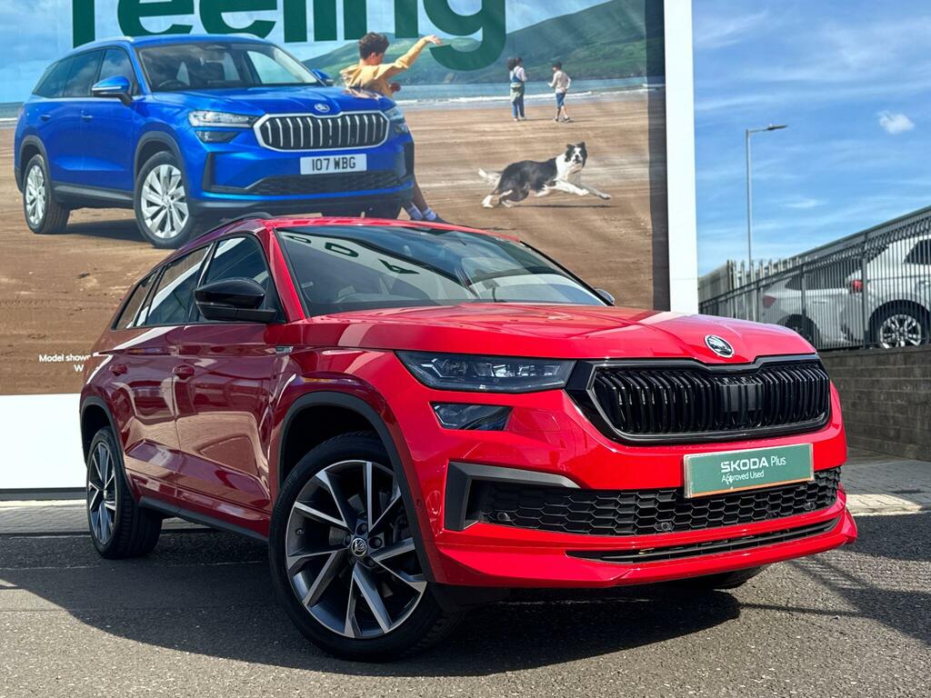 Skoda Kodiaq 2.0 Tdi Sportline Suv Dsg 4Wd Euro 6 S Red