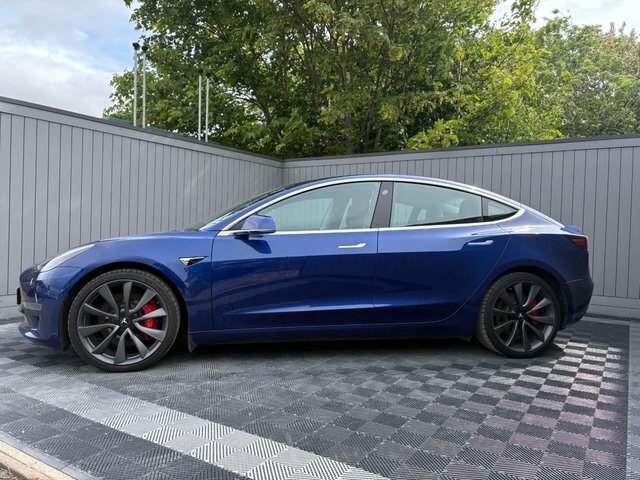 Tesla Model 3 Dual Motor Performance Saloon LJ70ZYB Blue #4