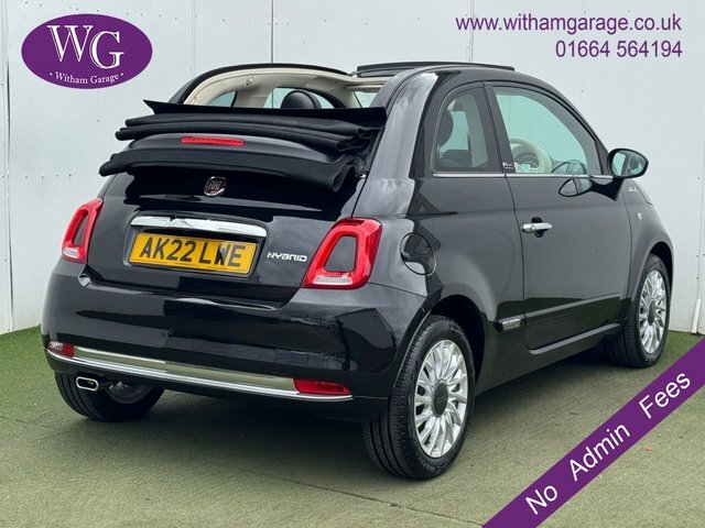 Fiat 500C Mhev Dolcevita Convertible Black #2