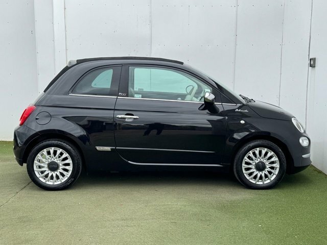 Fiat 500C Mhev Dolcevita Convertible Black #4