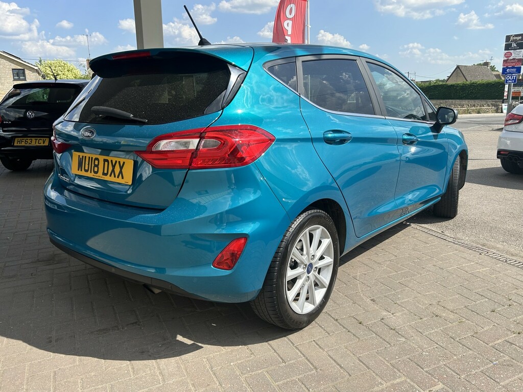 Ford Fiesta Hatchback 1.0 T Ecoboost Titanium 2018 WU18DXX Blue #3