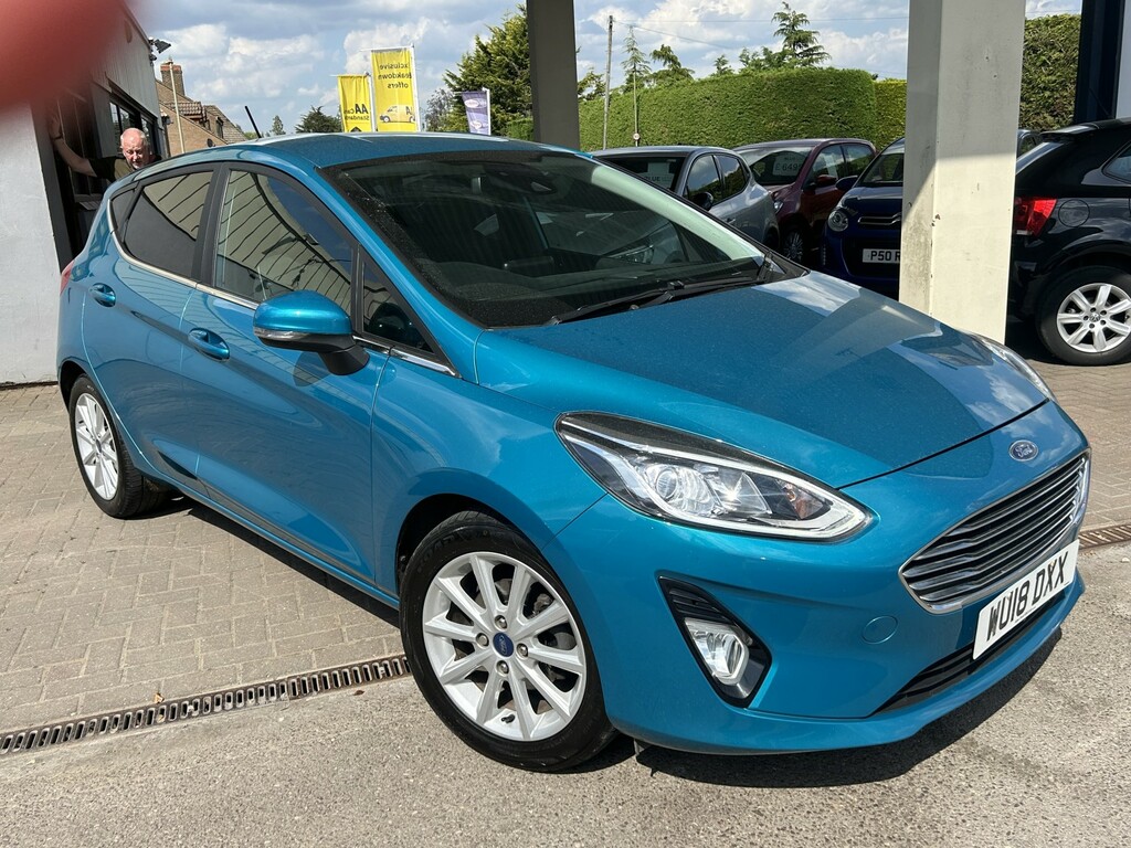 Ford Fiesta Hatchback 1.0 T Ecoboost Titanium 2018 WU18DXX Blue #4