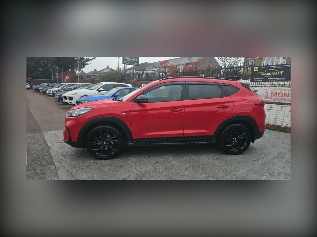 Hyundai Tucson 1.6 Crdi Mhev N Line Dct Euro 6 Ss HN70YAY Red #4