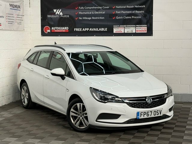 Vauxhall Astra 1.0I Turbo Ecotec Tech Line Nav Sports Tourer White
