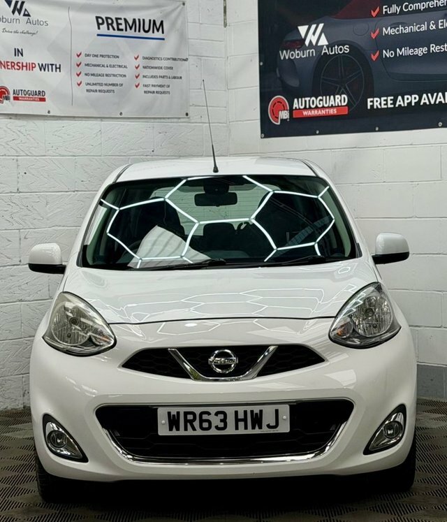 Nissan Micra 1.2 Acenta Hatchback Cvt Euro 5 80 Ps White #5