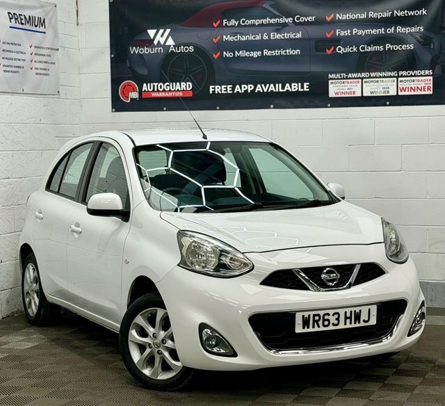 Nissan Micra 1.2 Acenta Hatchback Cvt Euro 5 80 Ps White
