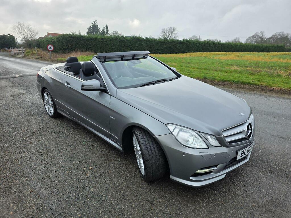 Mercedes-Benz E Class 2.1 E220 Cdi Blueefficiency Sport Cabriolet G-tron Silver