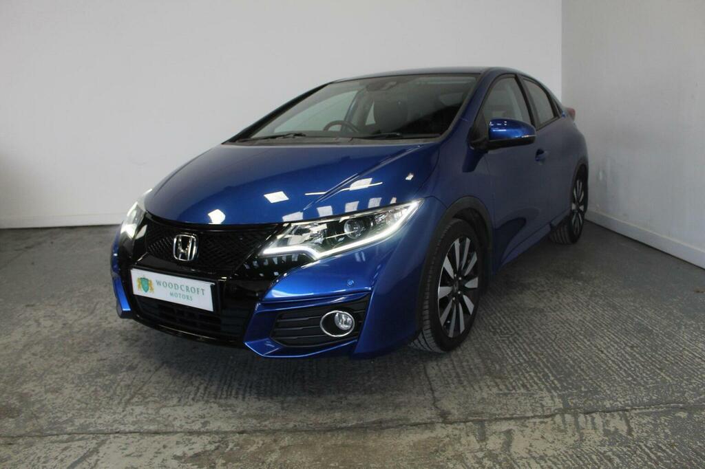 Honda Civic Hatchback 1.8 I-vtec Se Plus Navi Euro 6 YT65GXR Blue #2