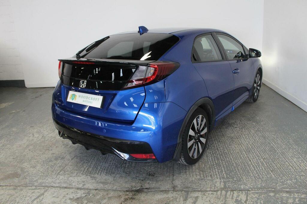 Honda Civic Hatchback 1.8 I-vtec Se Plus Navi Euro 6 YT65GXR Blue #6